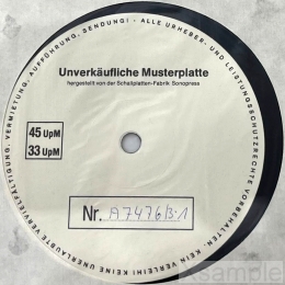 SONOPRESS Musterplatte Version 2 Label